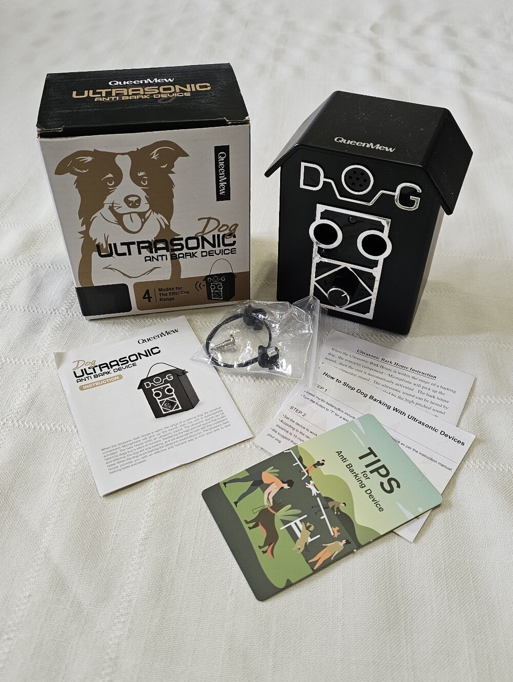 QueenMew Ultrasonic Dog Anti-Bark Device